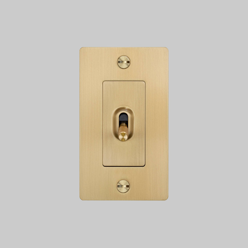 1G Toggle Switch / Non-Logo, Brass
