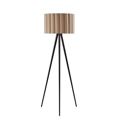 Lampe sur pied Caldwell - noire
