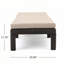 Chaise longue d'extérieur 2 pièces en rotin