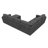Hoelscher U Shaped Sleeper Corner Sectional Pull Out Sofa Bed With Storage Space-115950843