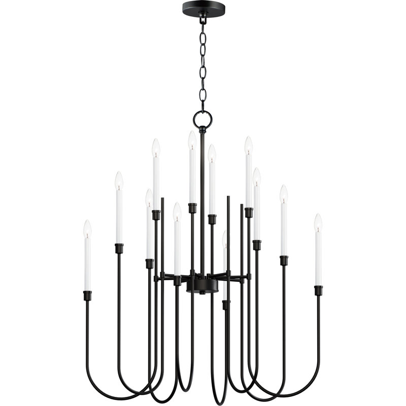 Lustre classique à 12 lumières de style bougie Wrightsville