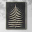Linen Fern III, reproduction encadrée - bois massif