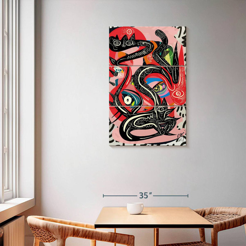 Kelan Graffiti mystique serpent, H 57 po x l 36 po