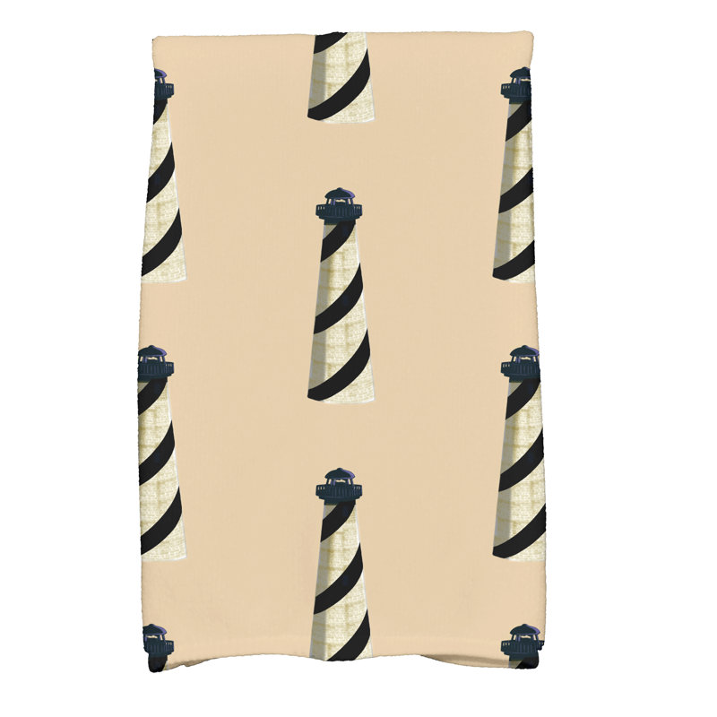Torchon rayé Hancock, Taupe / beige