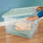 Sterilite 6 Pack 64 Qt Latching Box, Plastic Storage Bin with Lid, Mindful Mint
