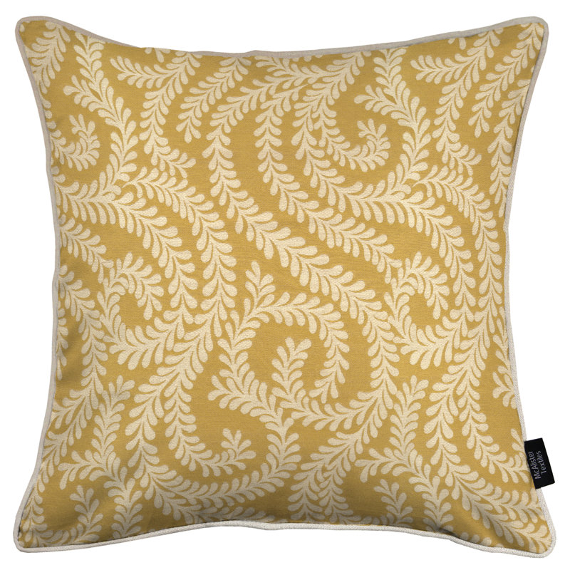 Holoman Floral Square Cushion Cover, 60 x 60cm, Mimosa