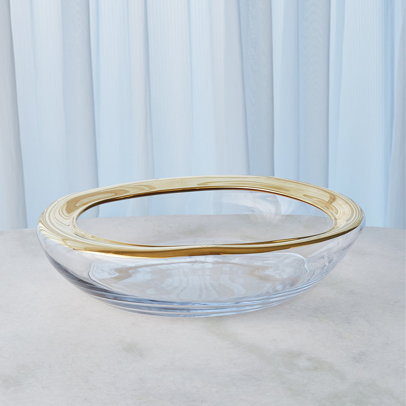 Organic Formed Bowl, Gold
