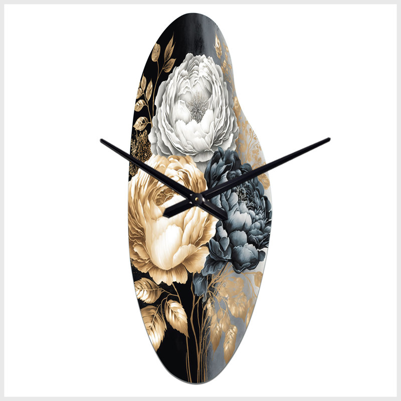Horloge murale traditionnelle en métal Ene, Moyenne