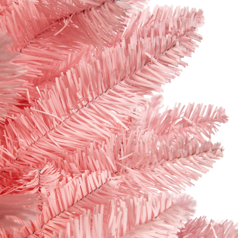 Artificial Pine Pink Christmas Tree, 5.91ft H