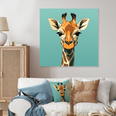 Portrait rétro de girafe Insta
