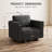 Upholstered Accent Armchair With Storage-879807860