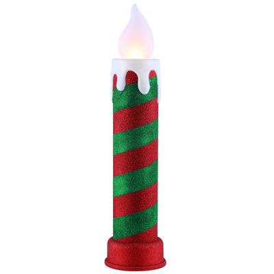 Outdoor 24" Glittery Blow Mold Candle