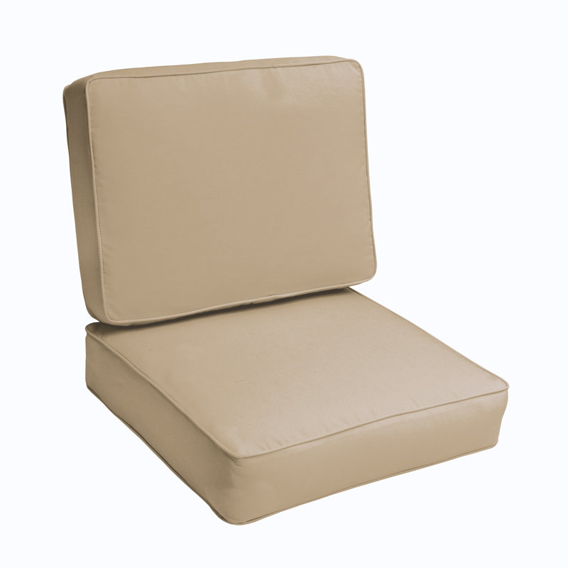Coussin de siège / dossier Provo Sunbrella, Toile Sunbrella® beige antique, l 23,5 po x P 23 po