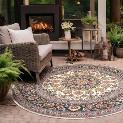 Washable Oriental Indoor / Outdoor Rug