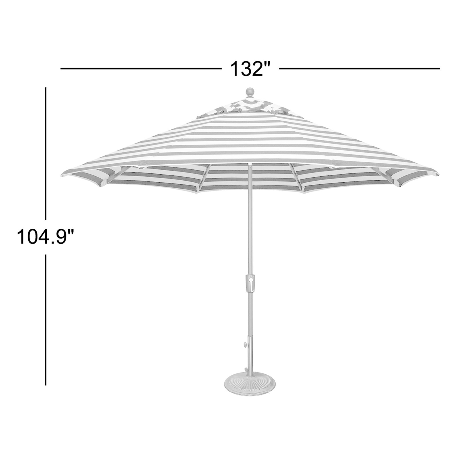 132'' Outdoor Umbrella, Bronze