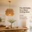 Lustre en rotin Boho
