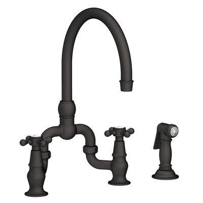 Chesterfield Kitchen Bridge Faucet with Side Spray