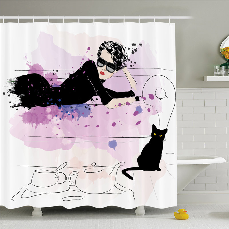 Ensemble de rideau de douche, H 75 po x l 69 po