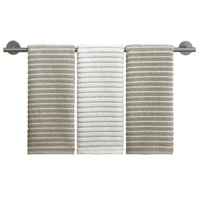 Izod Westport 3-Piece Kitchen Towel Set, Linen