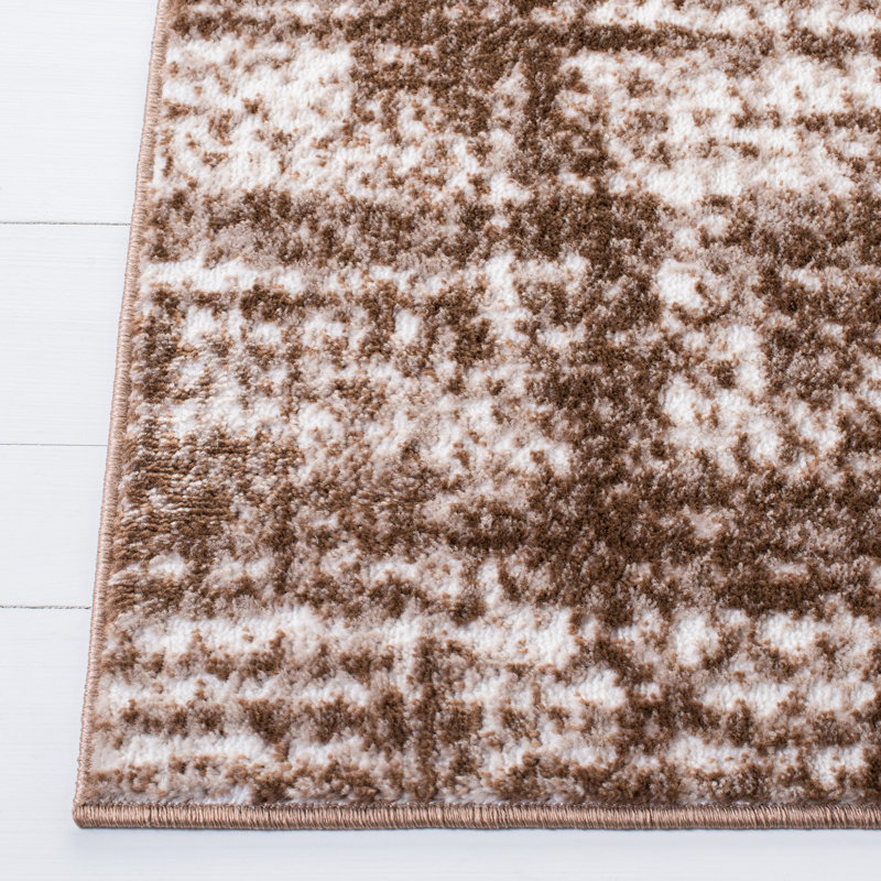 Tapis brun / ivoire Harriman, Rectangle 8 pi x 10 pi