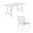 Dasinger 4 - Person Wood Patio Dining Set with Rectangular Table-2012474029