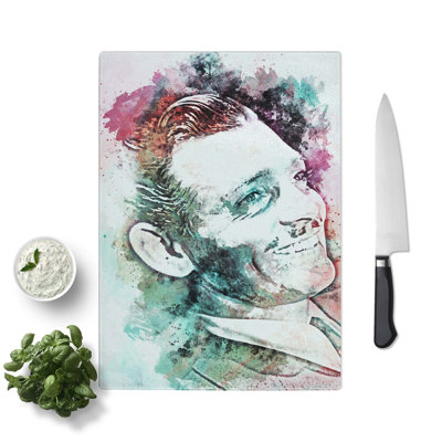 Tempered Glass Clark Gable Chopping Board