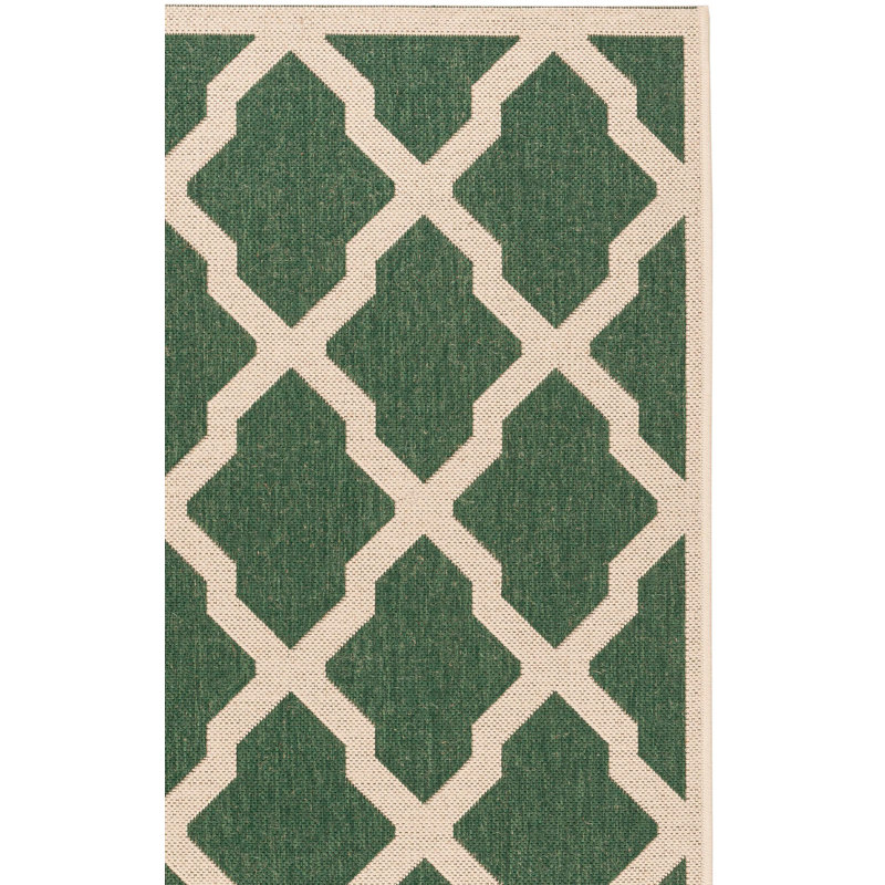 Beach House Performance Geometric Indoor/Outdoor Area Rug, Square 6'7"