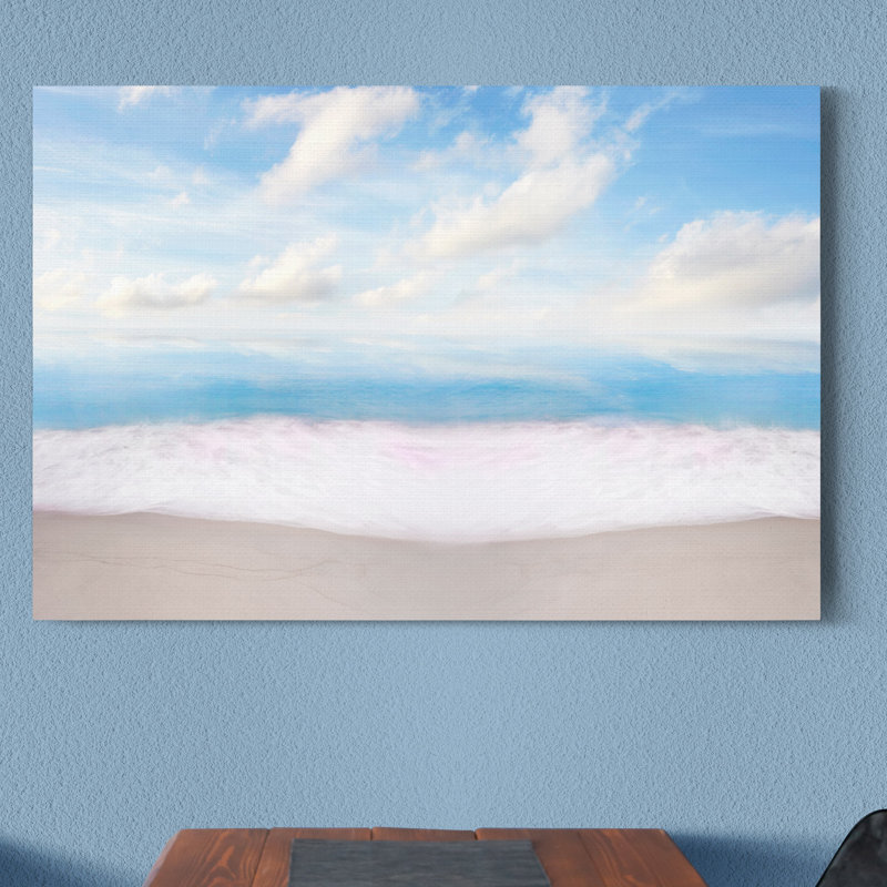 Plage, reproduction d’art sur toile tendue, H 36 po x l 24 po x P 1 po