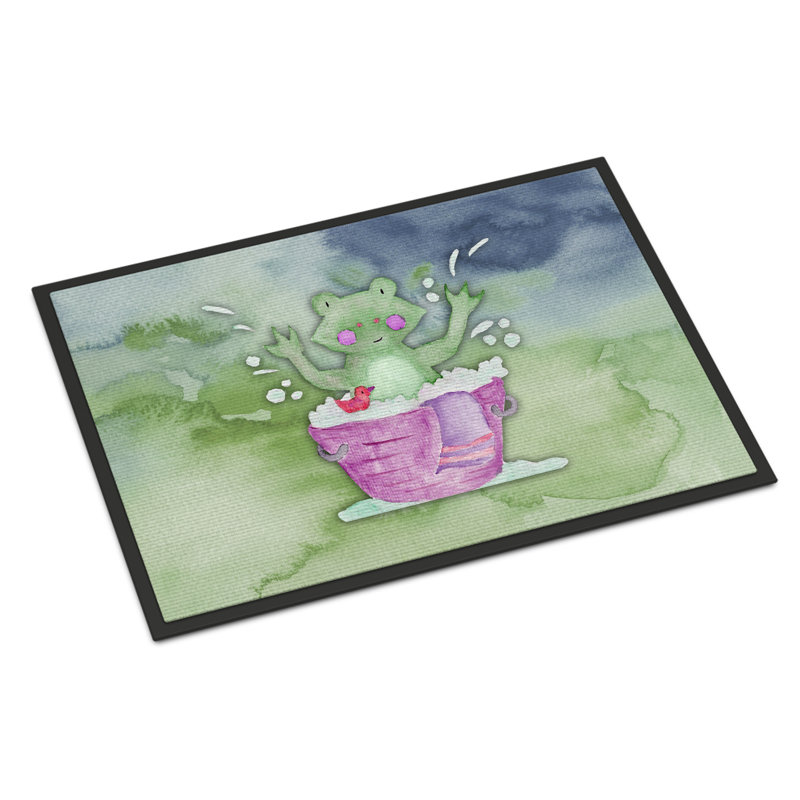 Tapis de salle de bain pour l’extérieur anti-dérapante pour bain de grenouille, Rectangle 2 pi x 3 pi