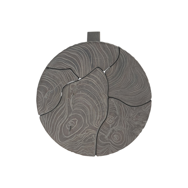 Kaya Outdoor Round Teak Side Table, 16"