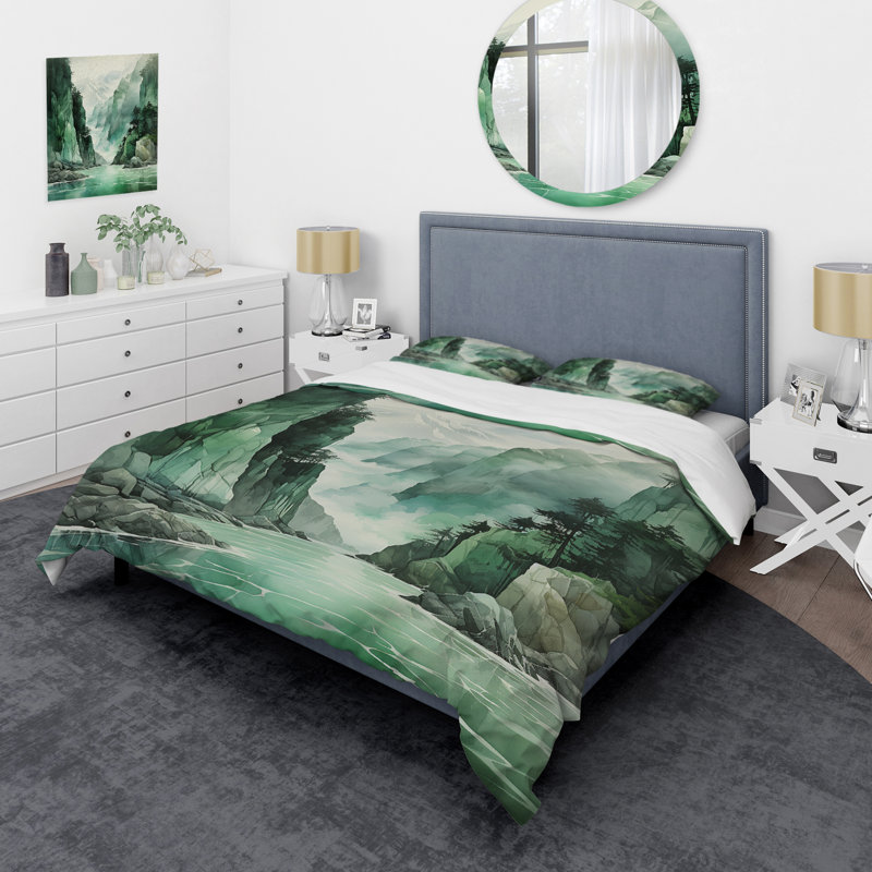 Literie, Housse de couette simple + 1 taie décorative stan