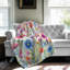 Dreamy Watercolor Blossoms - couverture en sherpa de qualité supérieure 1 pièce - reproduction d'art luxueuse-97548207