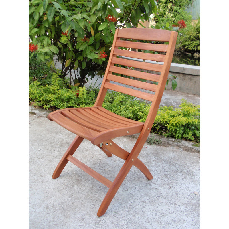 Periwinkle Folding Patio Dining Side Chair