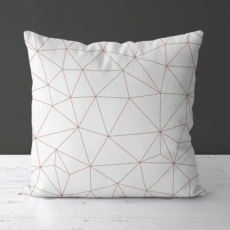 Housse de coussin carrée tindley, Rouge