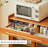 Scandinavian-style Solid Wood & Glass Sideboard-2111349497