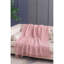 50X60" Decorative Pink Cotton Throw Blanket With Tassels, 2 Pack