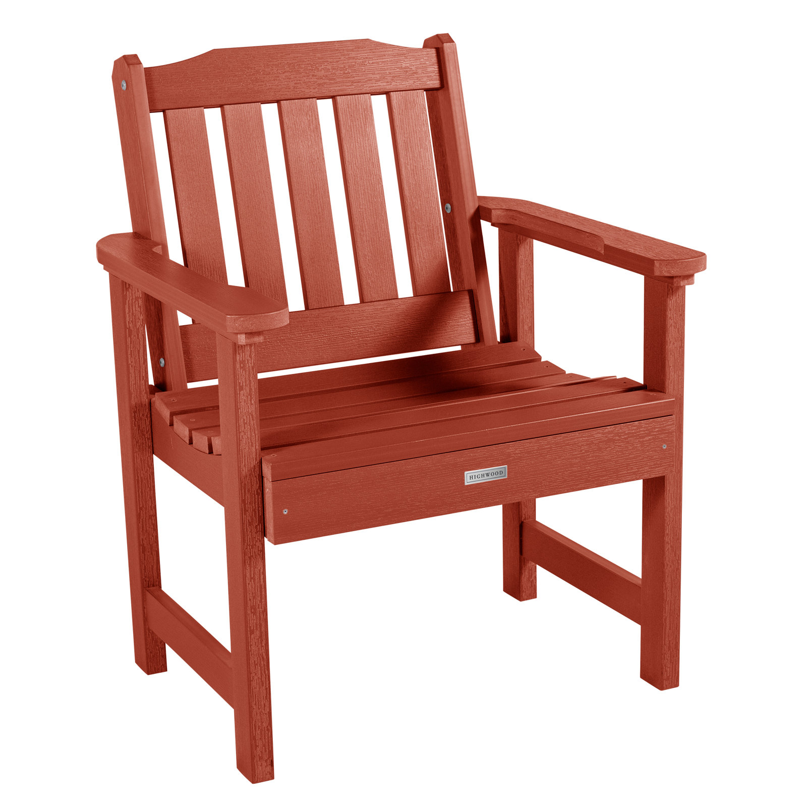 Outdoor Lounge Chair, Rustic Red