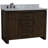 48'' Single Bathroom Vanity with White Marble Top