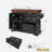 Large Kitchen Island With Thick Desktop, Spice Rack, Towel Rack, 2 Drawers And 5 Wheels-1474370658