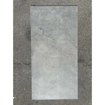 SB Pulse Shadow Natural 24x48 Gray Stone Look Porcelain Floor and Wall Tile