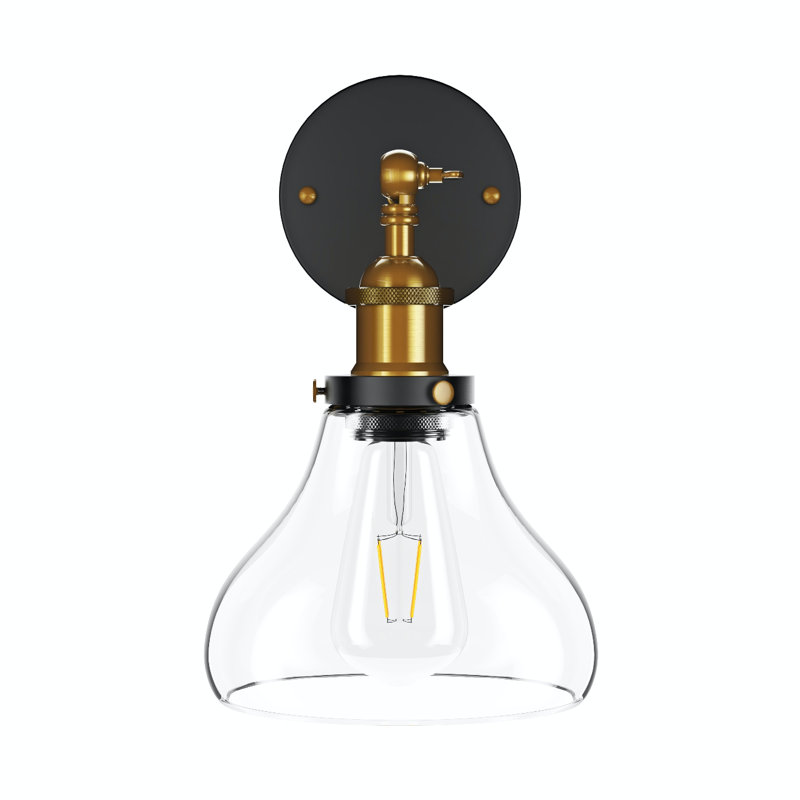 Bras pivotant noir 1 lumière Crafton