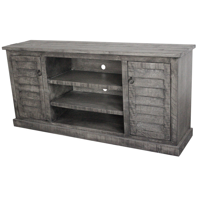 Magee Unfinished TV Stand for TVs up to 55", Antique Black, 68
