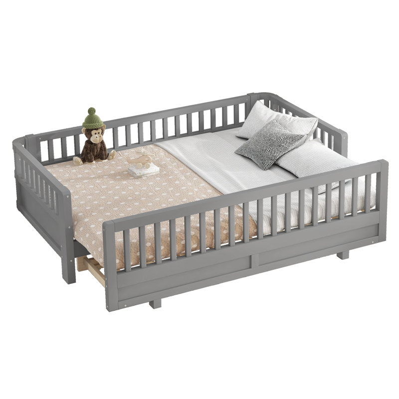 Lits en bois extensibles peu encombrants, style moderne réglable pour la famille