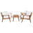 Avyion Acacia 4 - Person Patio Conversation Set with Cushions-338467532