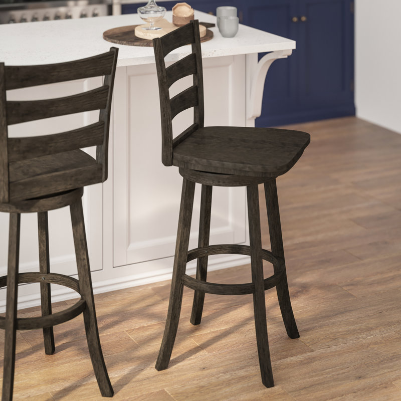 Swivel Counter Stool, Gray Wash Walnut