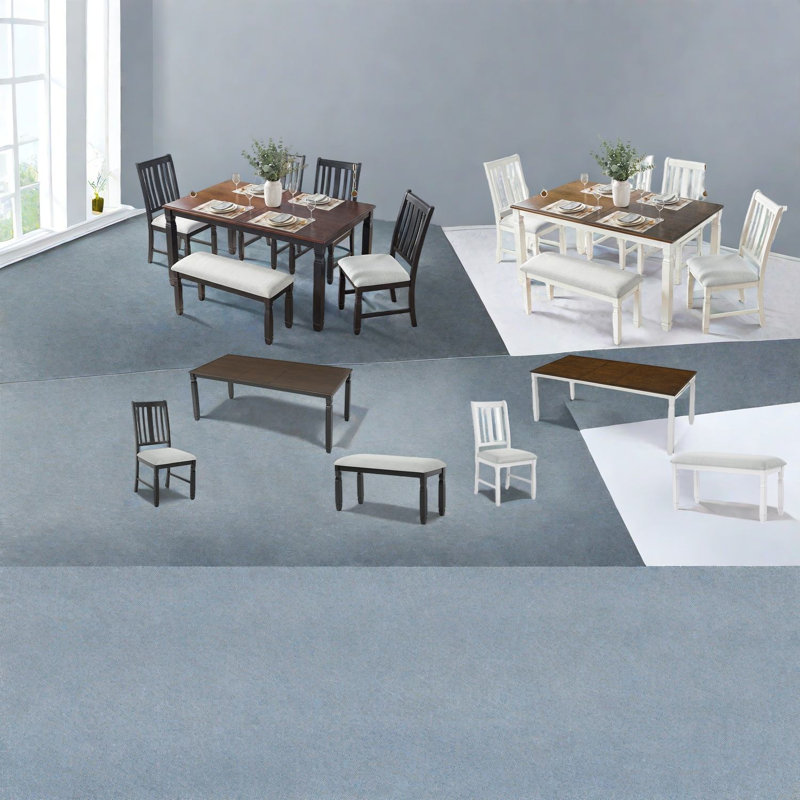 Ensembles de table de salle à manger extensible (doit inclure la table et la chaise), cuisine en bois aggloméré