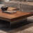 Walnut Manufactured Wood Square Coffee Table