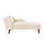 Chaise longue tendance en velours beige avec méridienne luxueuse en velours beige et rembourrage haut-209943050