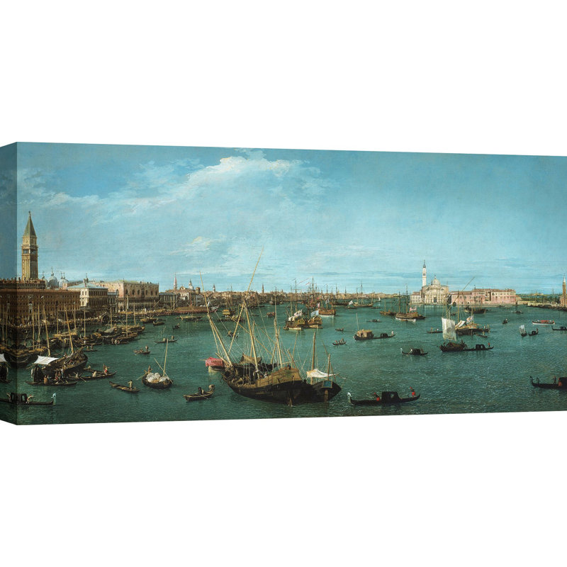 “Bacino Di San Marco, Venice” By Canaletto, 60cm H x 120cm W x 4cm D