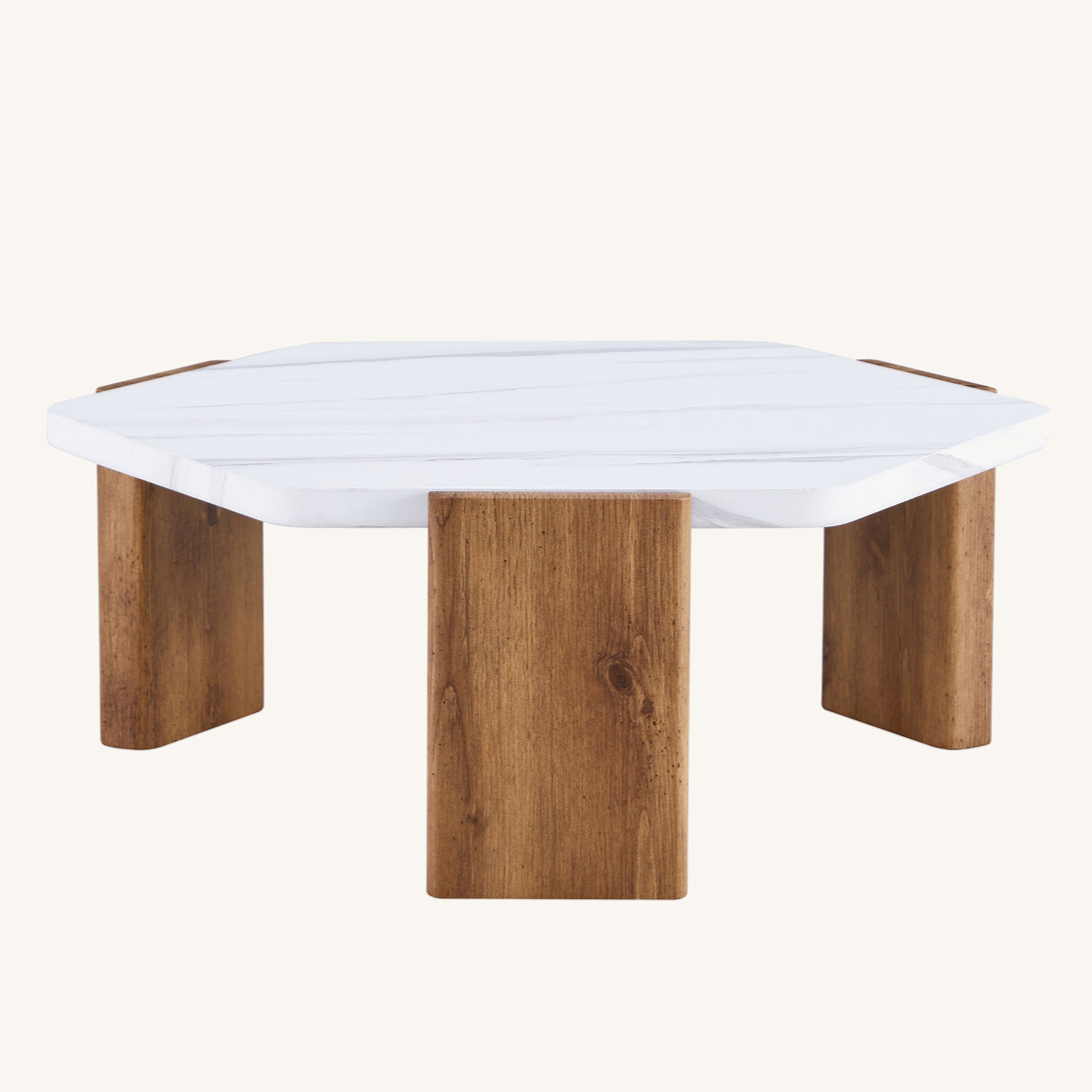 Practical Tabletop Brayden Studio® Modern Practical MDF Coffee Table With White Tabletop ...